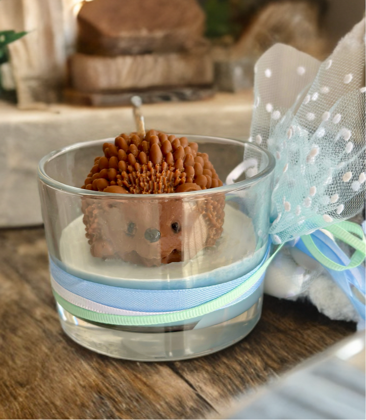 Μπομπονιέρα σκαντζόχοιρος κερί !