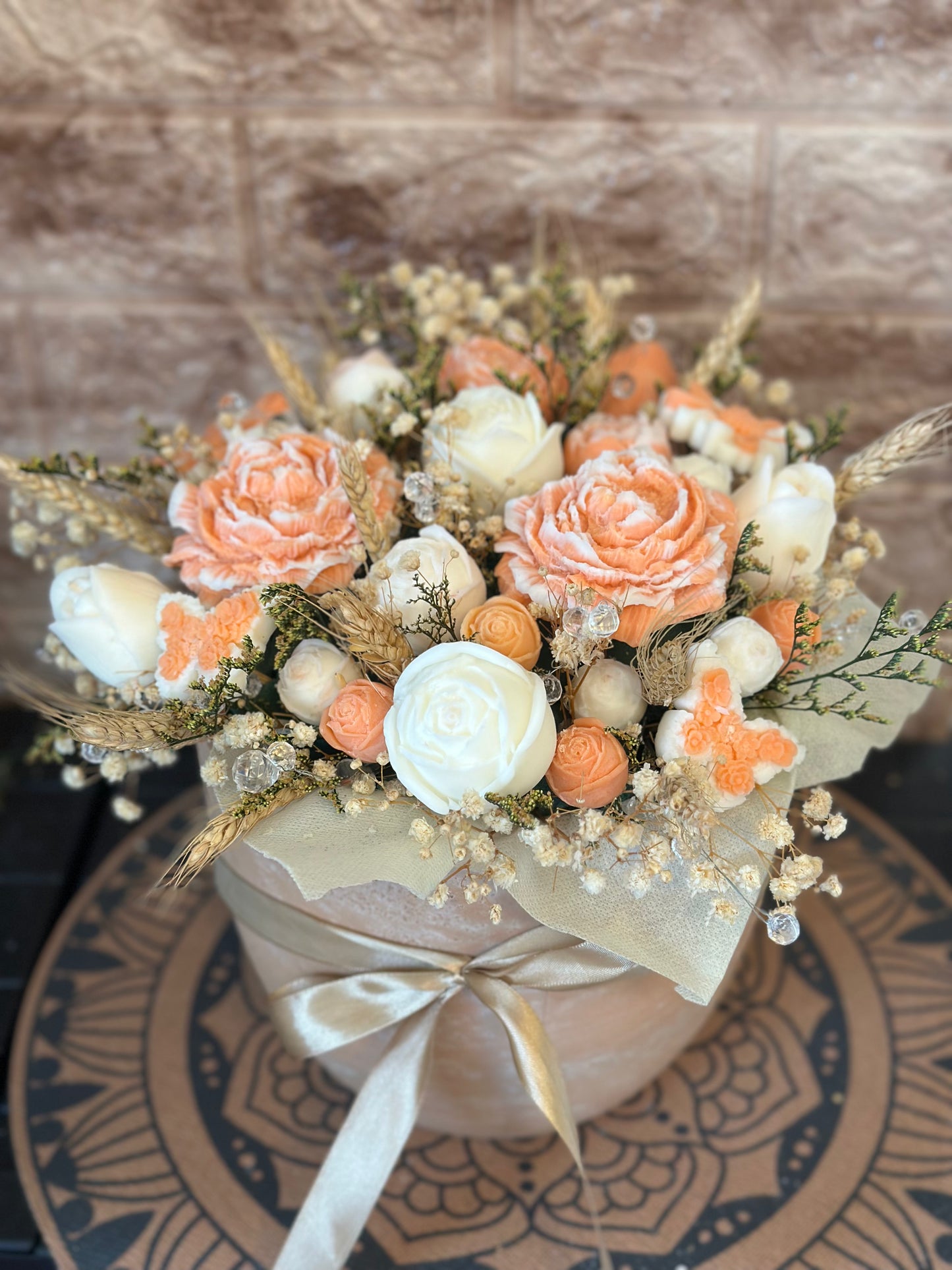 Μπουκέτο λουλουδιών από κερί !