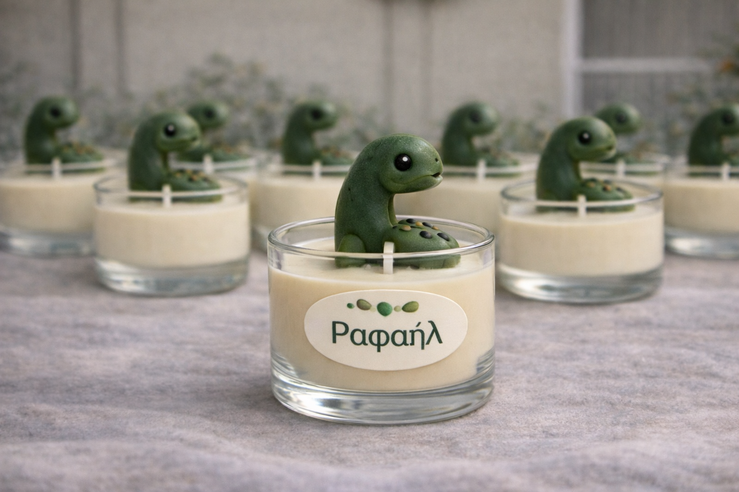 Μπομπονιέρα δεινόσαυρος - κερί !