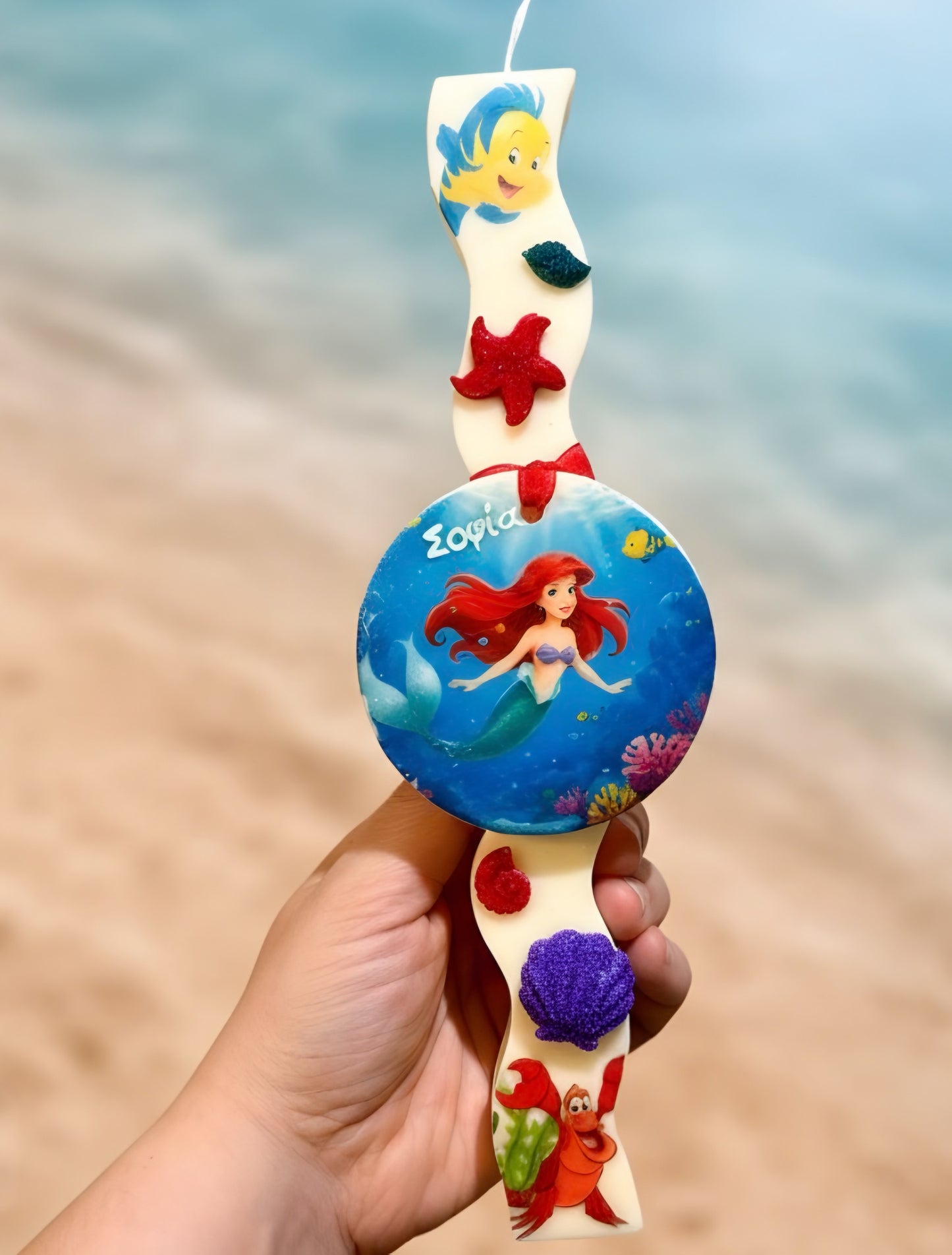 Λαμπάδα Ariel με κοχύλια