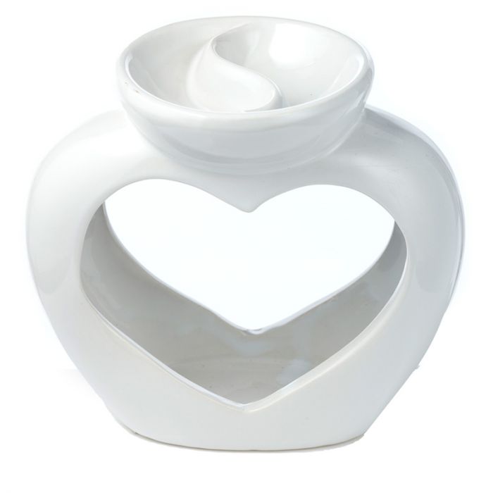 harming ceramic burner with 'Love is' text, designed for wax melts and oils, perfect for adding a romantic touch to any room. Αρωματιστής κεραμικός με το μήνυμα 'Love is', ιδανικός για κεριά και αρωματικά έλαια, προσθέτει ρομαντική ατμόσφαιρα στον χώρο σας.